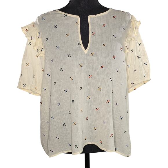 Madewell Embroidered Gazebo Top XL - Picture 5 of 13